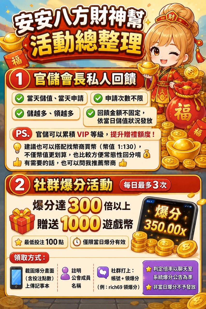 安安八方財神幫活動總整理